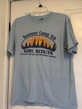 Vintage Girl Scout Summer Camp Tshirt Size M